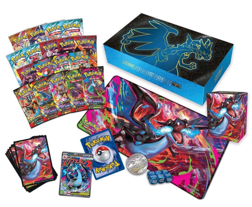 Pokemon TCG: Mega Charizard X ex Ultra - Premium Collection - Chill Of The Chase