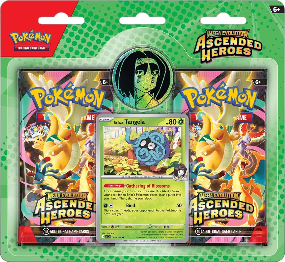 Pokémon TCG: Mega Evolution - Ascended Heroes Collection - Erika/Larry (Pair Set) - Chill Of The Chase