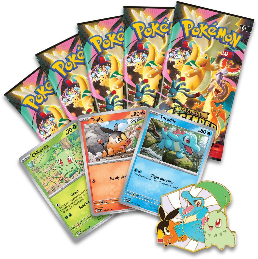Pokemon TCG: Mega Evolution - Ascended Heroes First Partners Deluxe Pin Collection - Chill Of The Chase