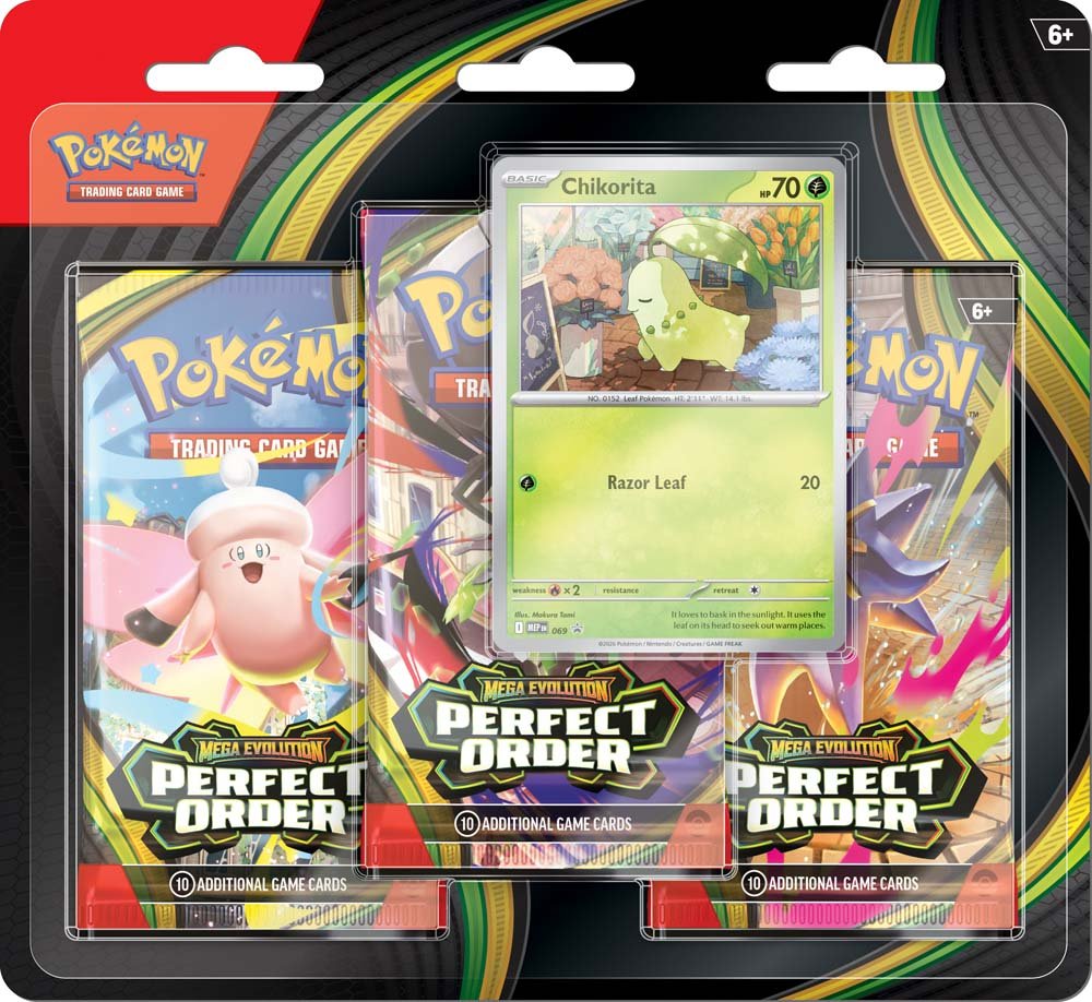Pokemon TCG: Mega Evolution - Perfect Order 3 - Booster Blister - Chill Of The Chase