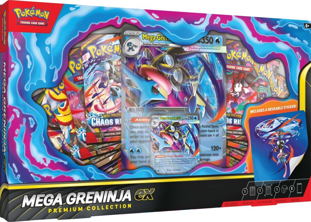 Pokemon TCG: Mega Greninja ex Premium Collection - Chill Of The Chase