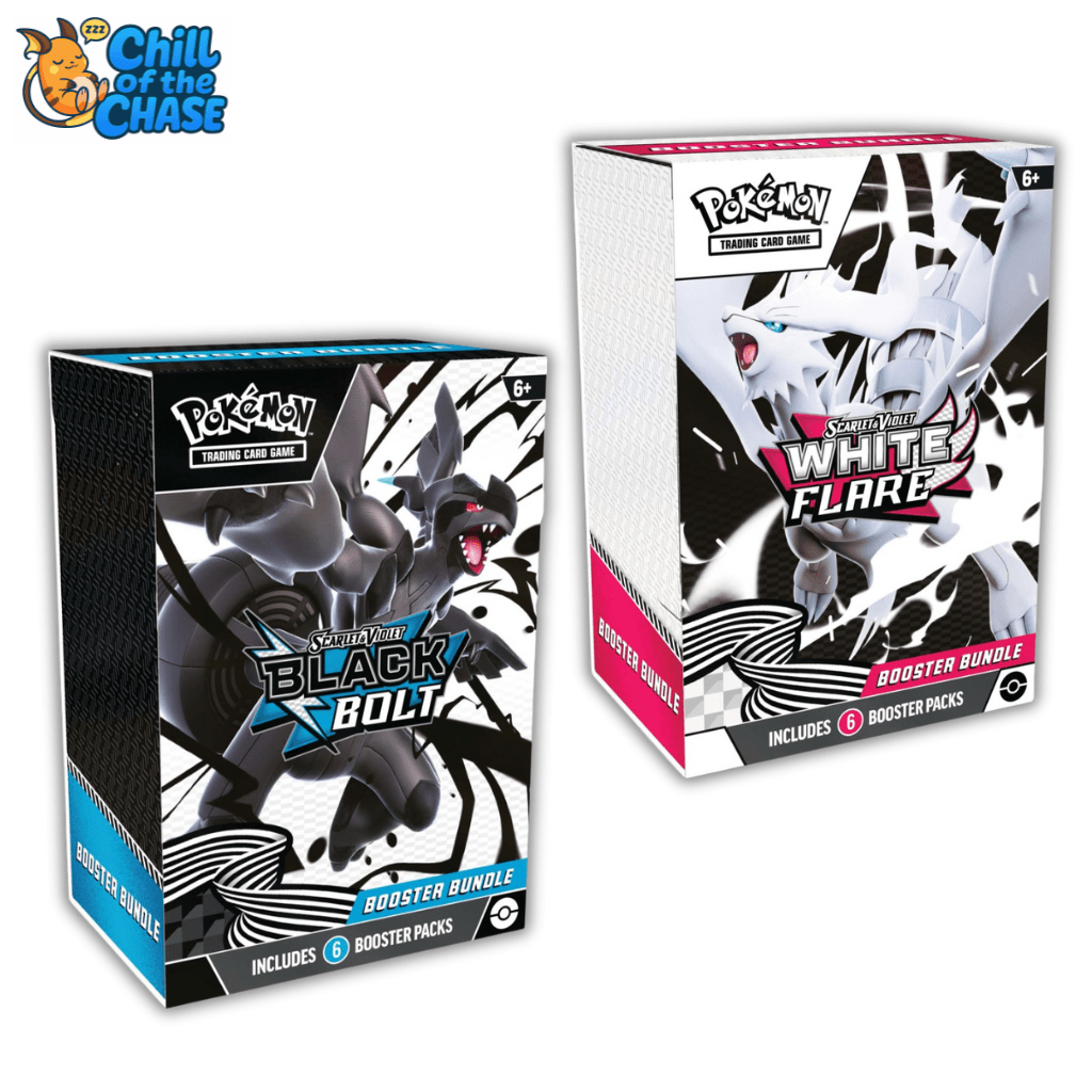 Pokemon TCG: Scarlet & Violet—White Flare & Black Bolt Booster Bundle Set - Chill Of The Chase