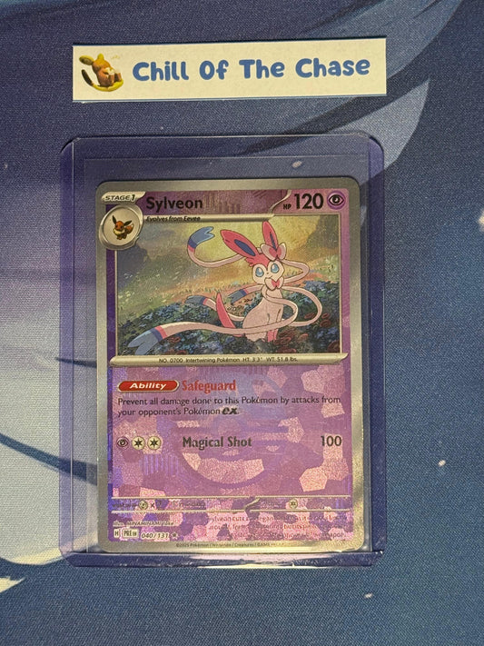 Pokemon TCG - Sylveon 040/131 Prismatic Evolutions Masterball Reverse Holo, NM