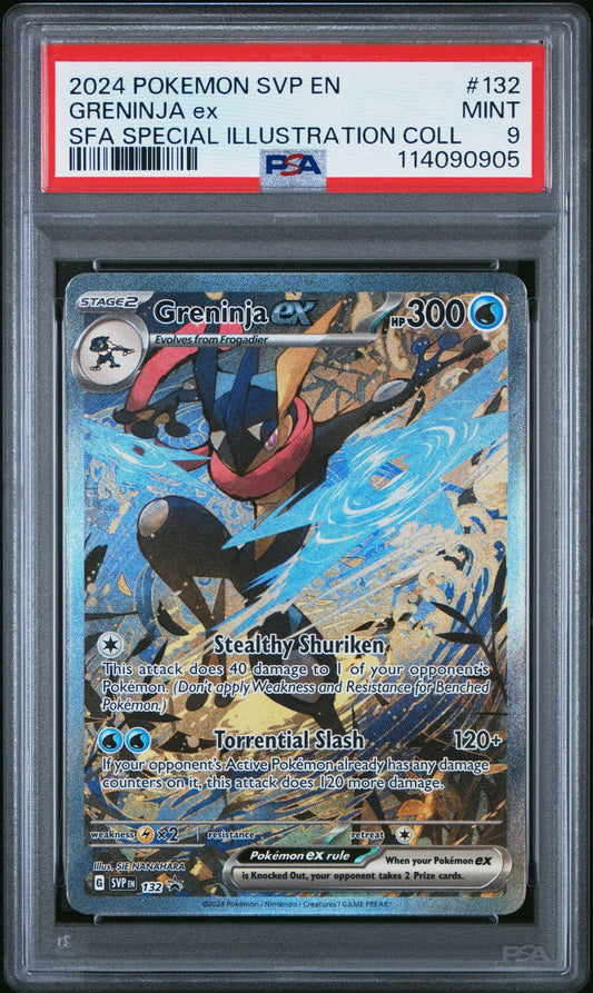 [PSA 9] Greninja ex 132 Shrouded Fable Illustration Rare SVP Promo