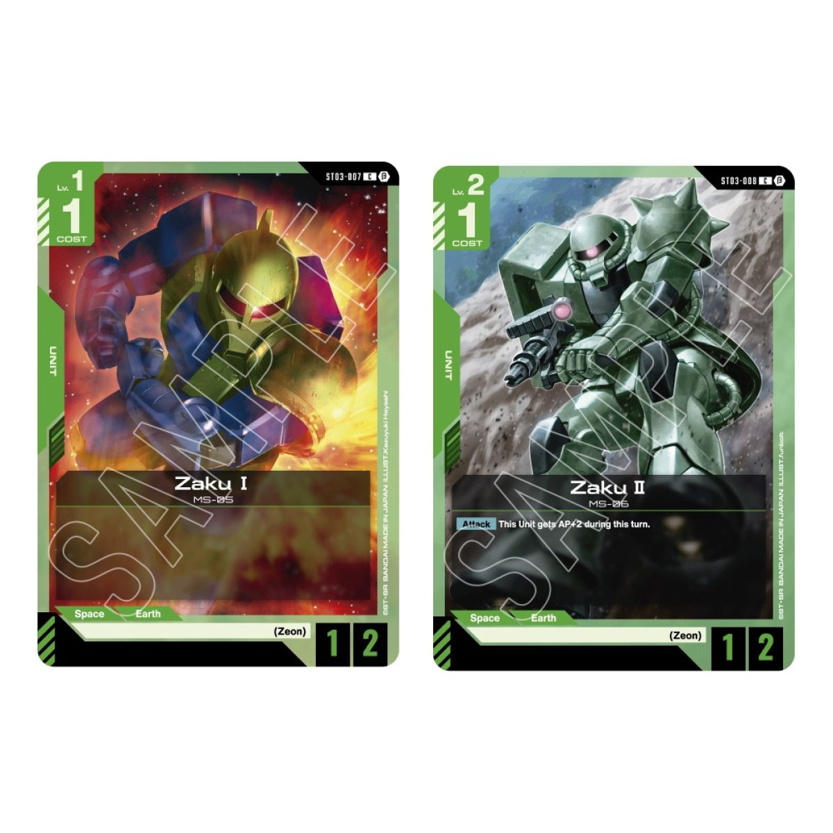 Gundam Card Game: Starter Deck – Zeon's Rush [ST03] - Chill Of The Chase