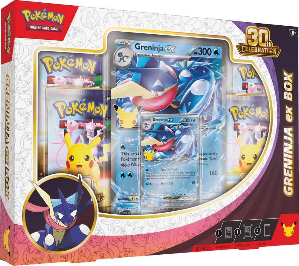 Pokemon TCG: 30th Celebration Sylveon ex Box / Greninja ex Box (Pair) - Chill Of The Chase