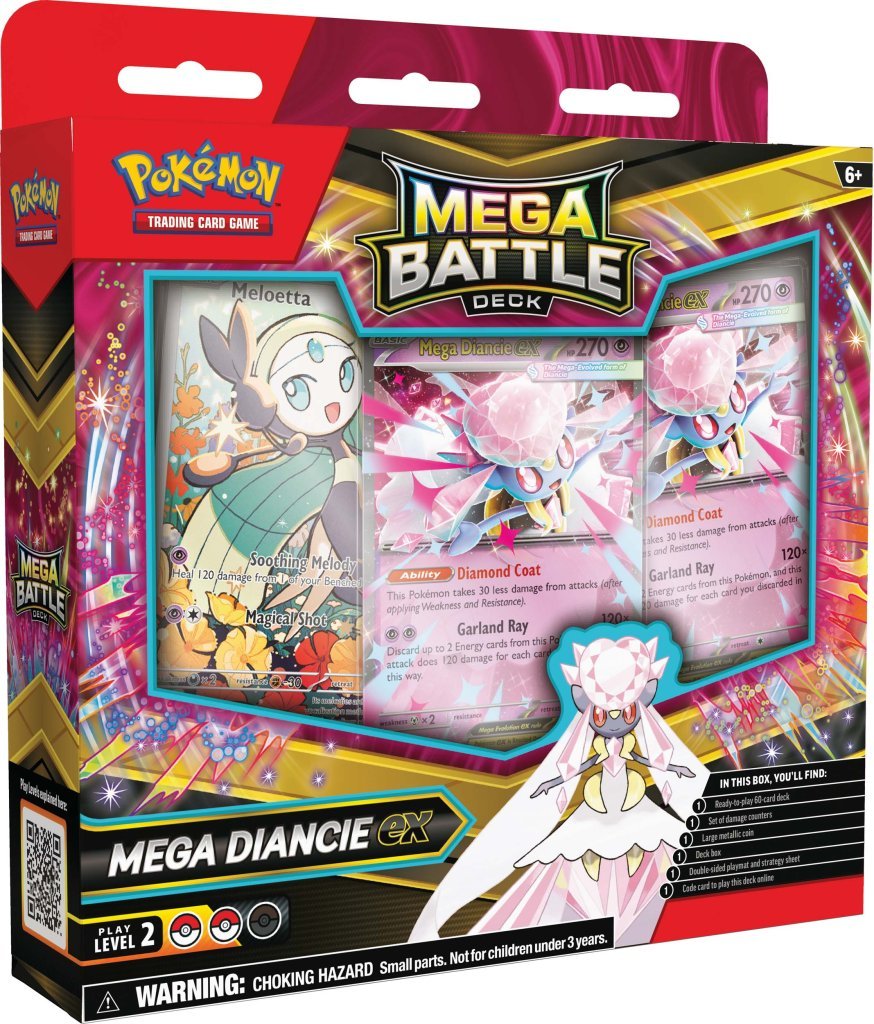 Pokemon TCG: Mega Battle Deck - Mega Gengar ex & Mega Diancie ex (Pair Set) - Chill Of The Chase