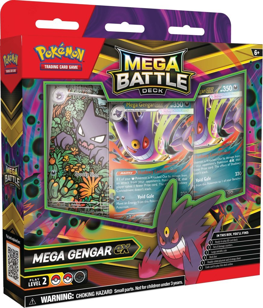 Pokemon TCG: Mega Battle Deck - Mega Gengar ex & Mega Diancie ex (Pair Set) - Chill Of The Chase