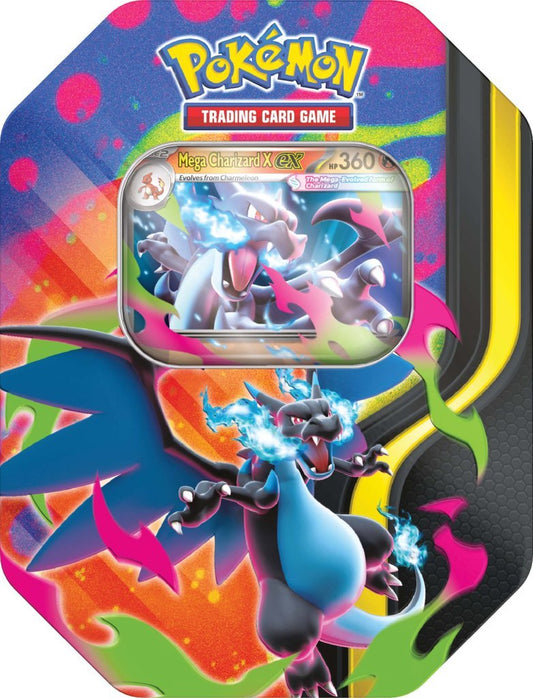 Pokemon TCG: Mega Charizard Tin (Random Assorted) - Chill Of The Chase