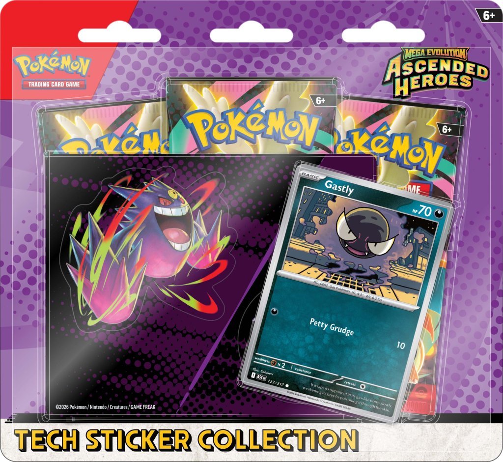 Pokemon TCG: Mega Evolution - Ascended Heroes Tech Sticker Collection (Pair Set) - Chill Of The Chase