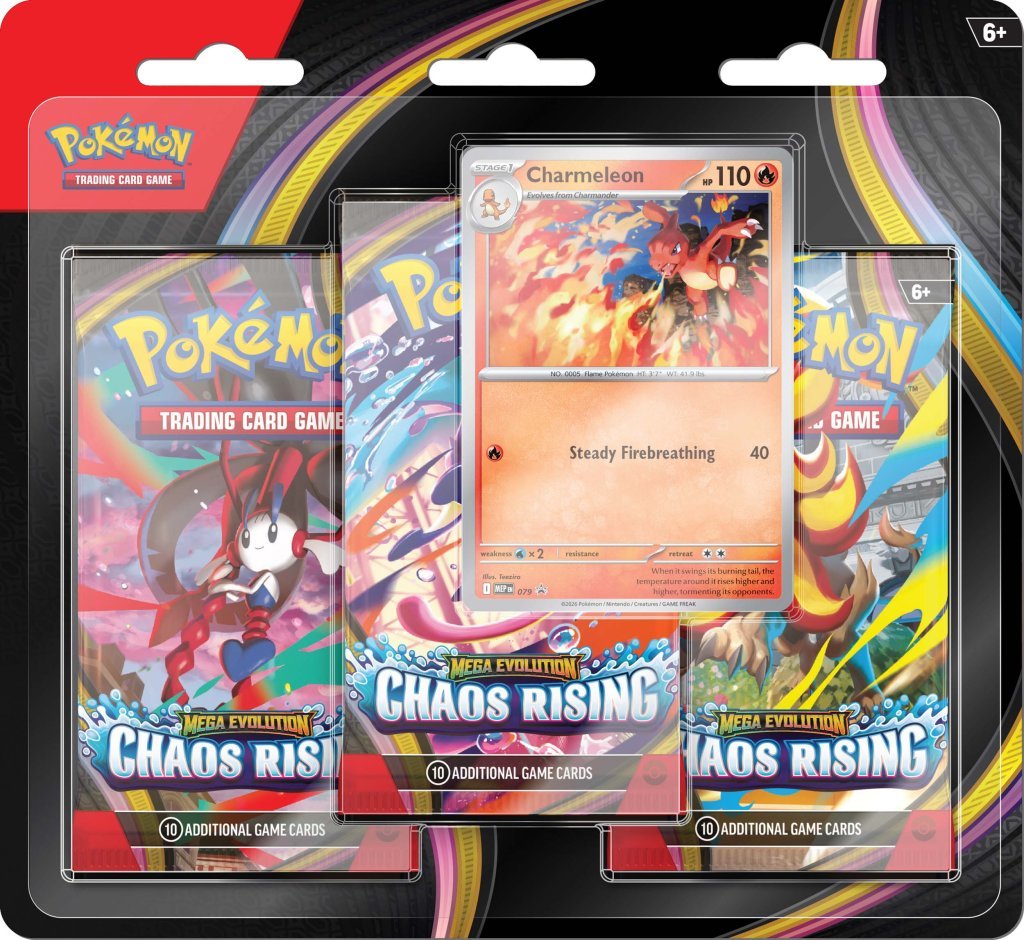 Pokemon TCG: Mega Evolution Chaos Rising 3 - Booster Blister - Chill Of The Chase