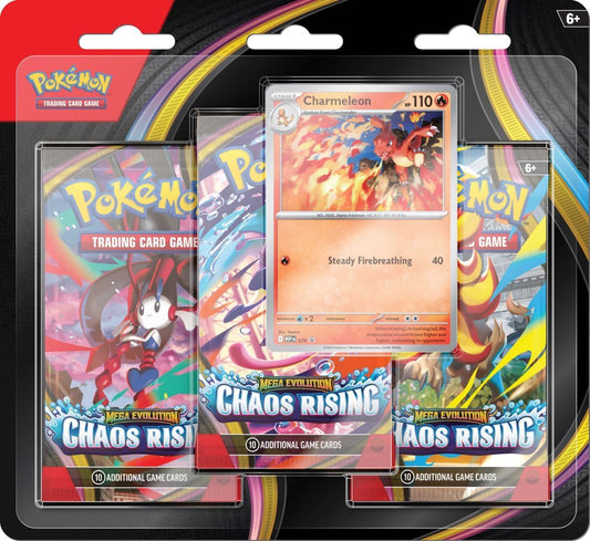 Pokemon TCG: Mega Evolution Chaos Rising 3 - Booster Blister - Chill Of The Chase