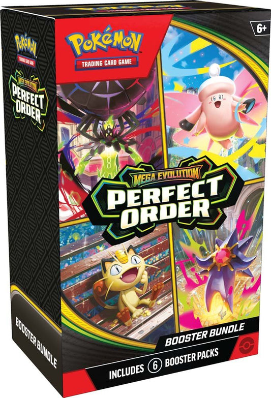 Pokemon TCG: Mega Evolution - Perfect Order Booster Bundle (1 Per Household) - Chill Of The Chase