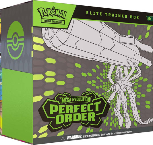 Pokemon TCG: Mega Evolution - Perfect Order Elite Trainer Box - Chill Of The Chase