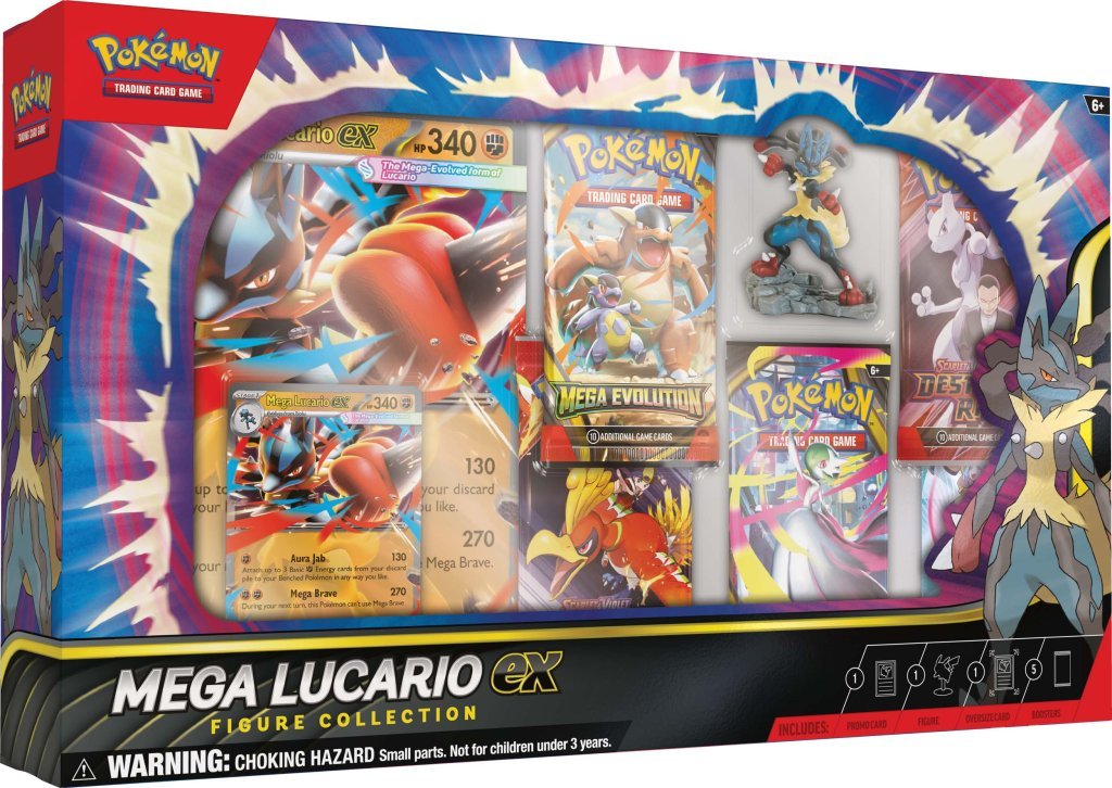 Pokemon TCG: Mega Lucario ex Figure Collection - Chill Of The Chase