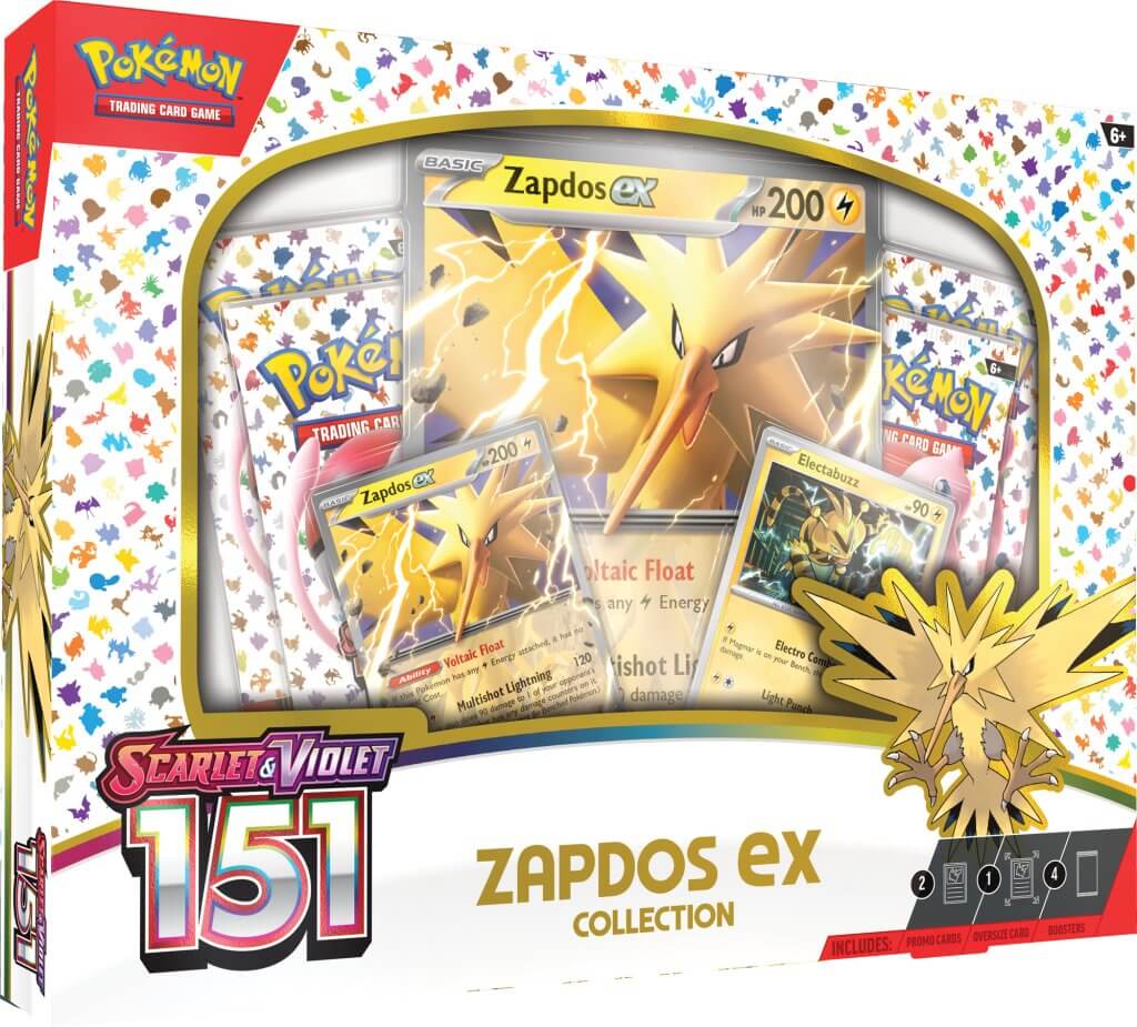 Pokemon TCG Scarlet & Violet 151 Collection—Zapdos ex - Chill Of The Chase