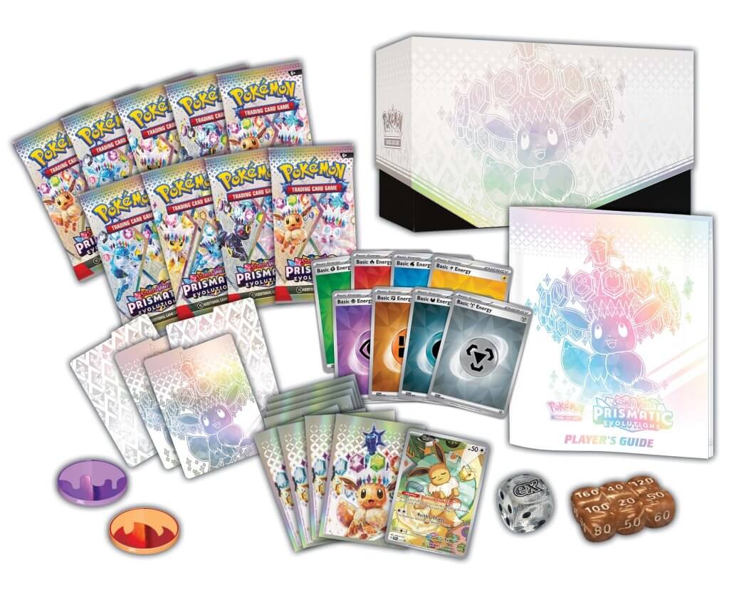 Pokemon TCG Scarlet & Violet 8.5 Prismatic Evolutions Elite Trainer Box - Chill Of The Chase