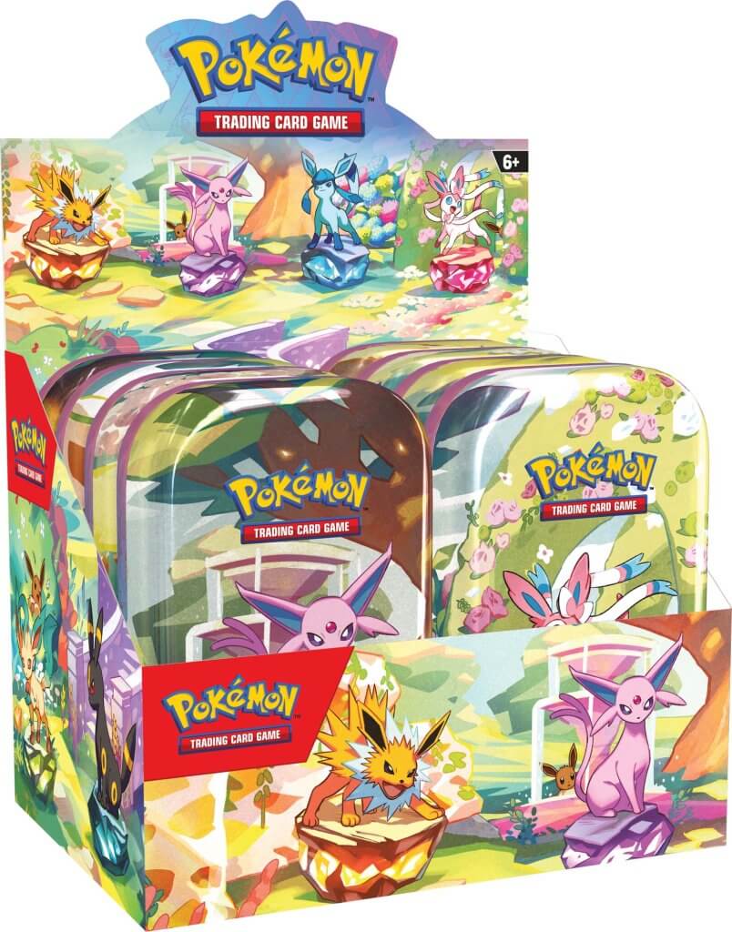 Pokemon TCG Scarlet & Violet 8.5 Prismatic Evolutions Mini Tin (Assorted) - Chill Of The Chase