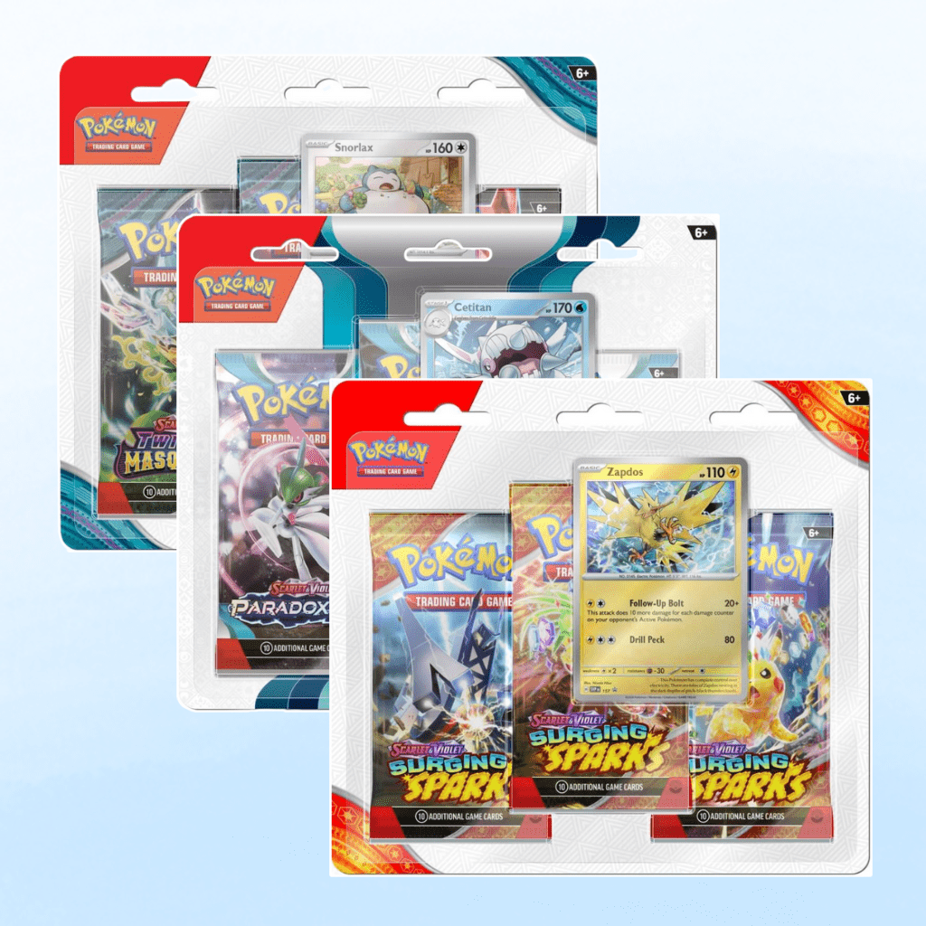 POKÉMON TCG Scarlet & Violet Three Booster Blister (Assortment) - Chill Of The Chase
