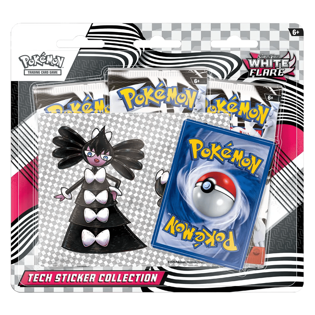 Pokemon TCG: Scarlet & Violet— White Flare Tech Sticker Collection - Chill Of The Chase