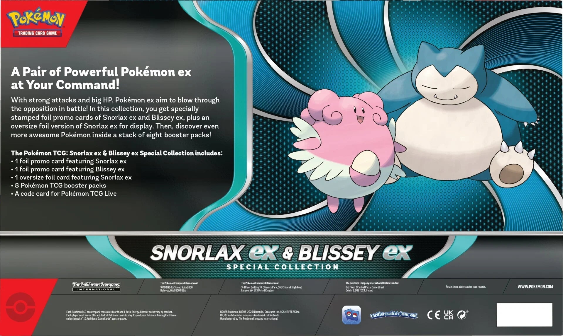 Pokemon TCG: Snorlax ex & Blissey ex Special Collection (EU & Asia Exc Chill Of The Chase Pokemon TCG: Snorlax ex & Blissey ex Special Collection (EU & Asia Exc Chill Of The Chase