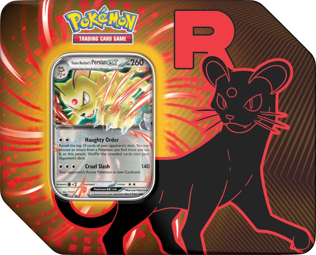 Pokemon TCG Team Rocket Tin (Set of 3) - Chill Of The Chase