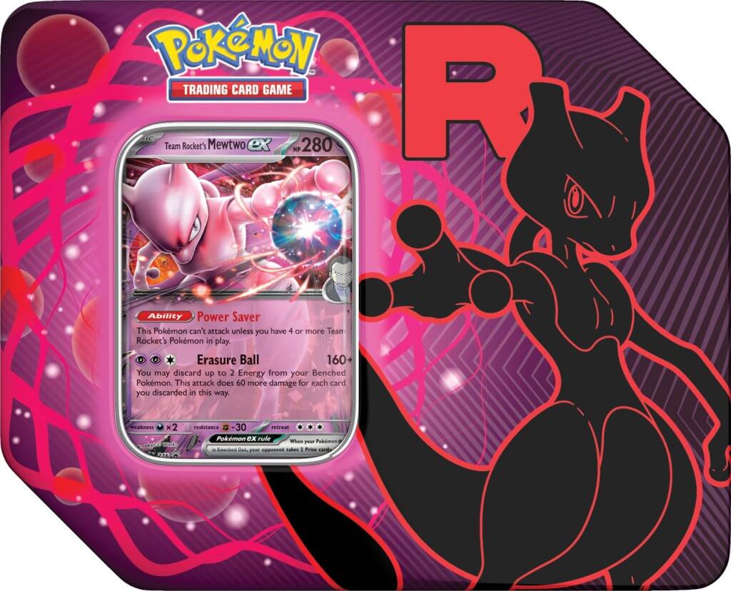 Pokemon TCG Team Rocket Tin (Set of 3) - Chill Of The Chase
